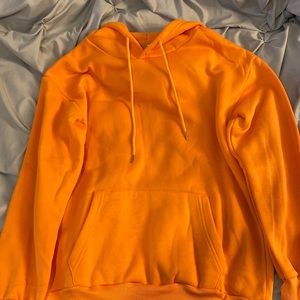 Shein oversized orange hoodie